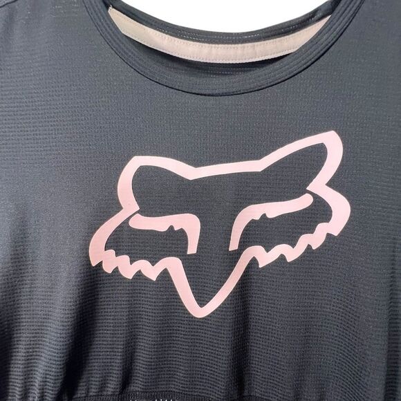 Small pink/black Fox Racing Women Flexair short Sleeve Jersey - Picture 10 of 14
